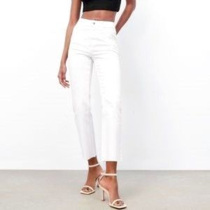 Zara High Rise Mini Flare Jeans